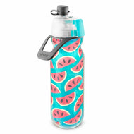 O2Cool 20 oz Mist 'N Sip 2-in-1 Misting Water Bottle - Watermelon