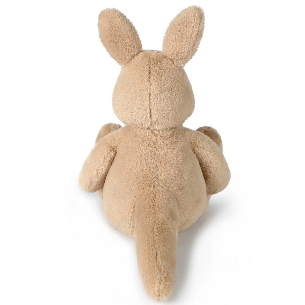 Kip Kangaroo plush toy by OB Designs, vegan angora, tan, 17in (43cm)