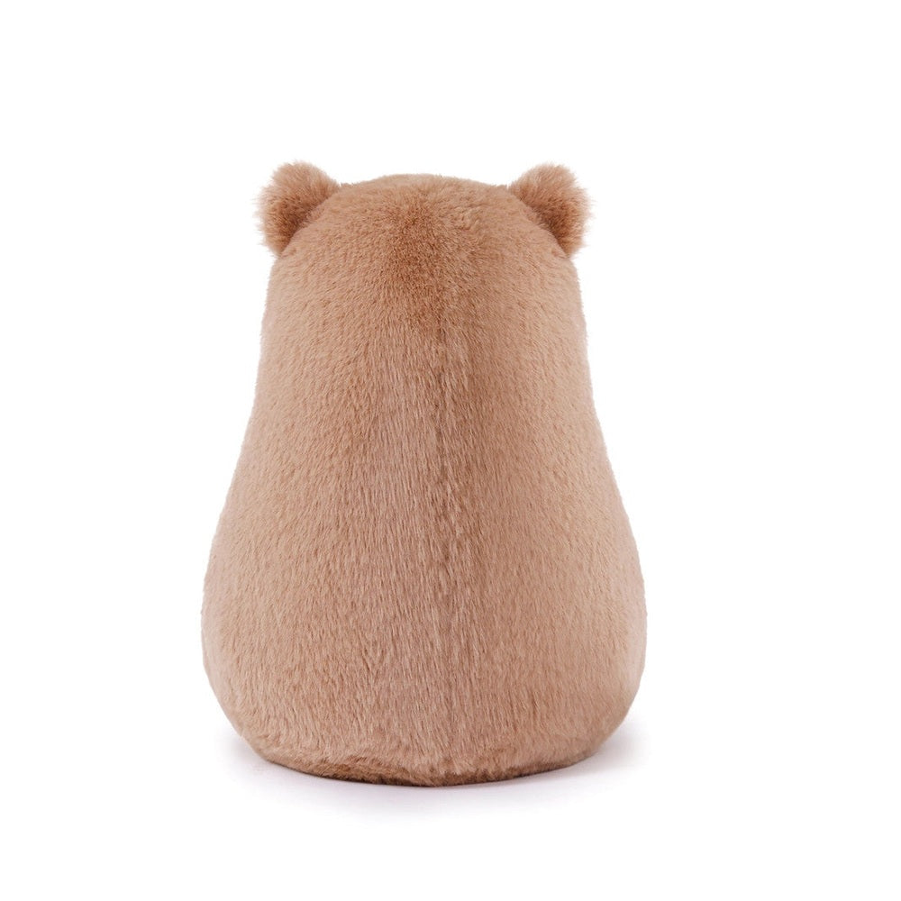 Wallace Wombat plush toy by OB Designs, vegan angora brown, 11.5 inches