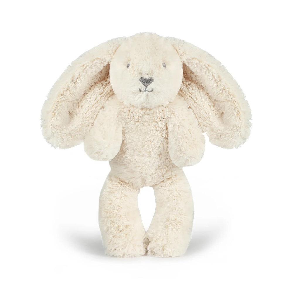 OB Designs Ziggy Bunny oatmeal plush toy, cream fuzzy stuffed bunny 10in