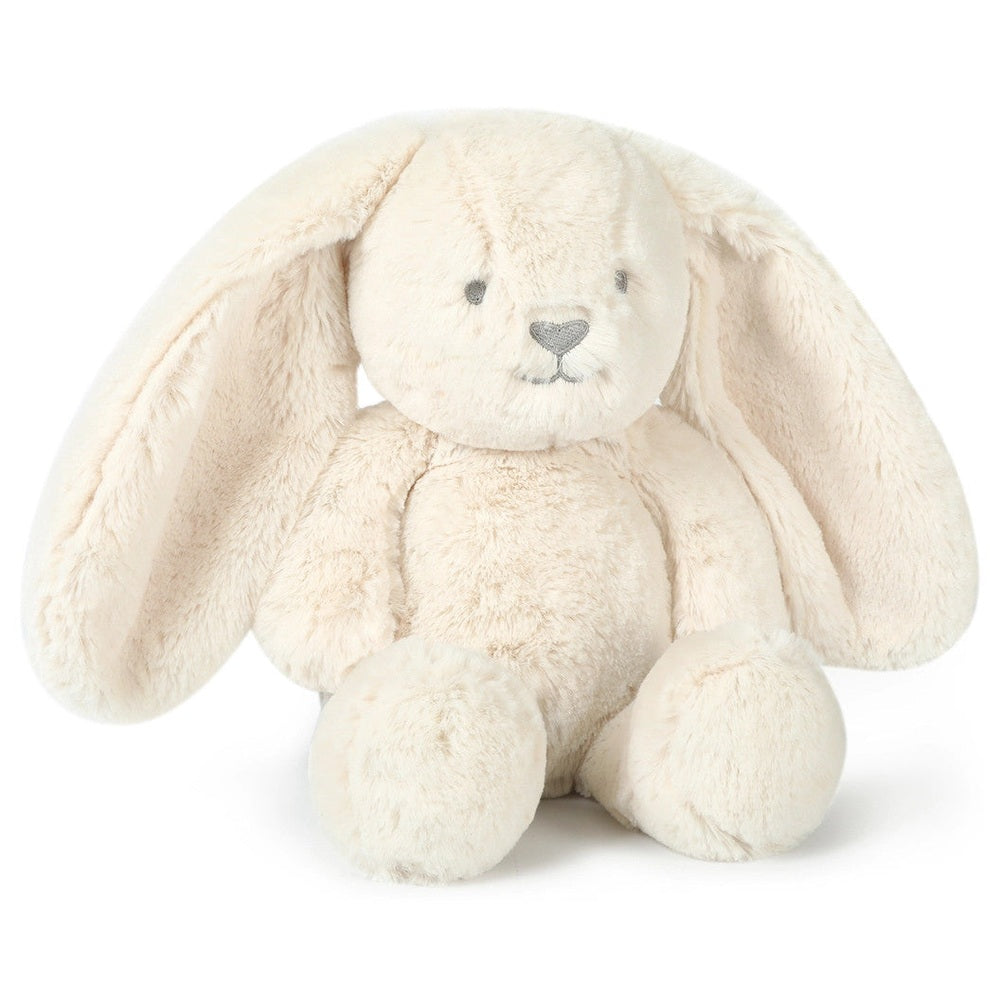 OB Designs Ziggy Oatmeal Bunny plush toy, soft cream fur, medium 13.5in (34 cm)