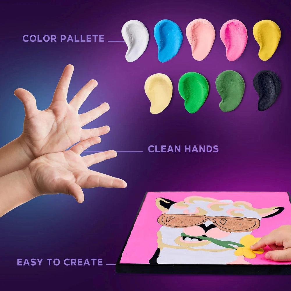 OKTO Okto Coloring With Clay By Numbers 10 bean-shaped clay colors with non-messy formula img 7/11