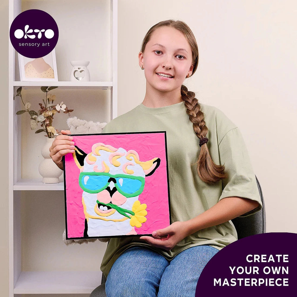 OKTO Okto Coloring With Clay By Numbers 3D textured clay character with raised dimensional elements img 9/11