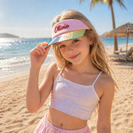 Olivio & Co UV Protection Sun Visor Hat with Shield - Breakfast Art