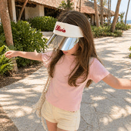 Olivio & Co UV Protection Sun Visor Hat with Shield - Breakfast Art