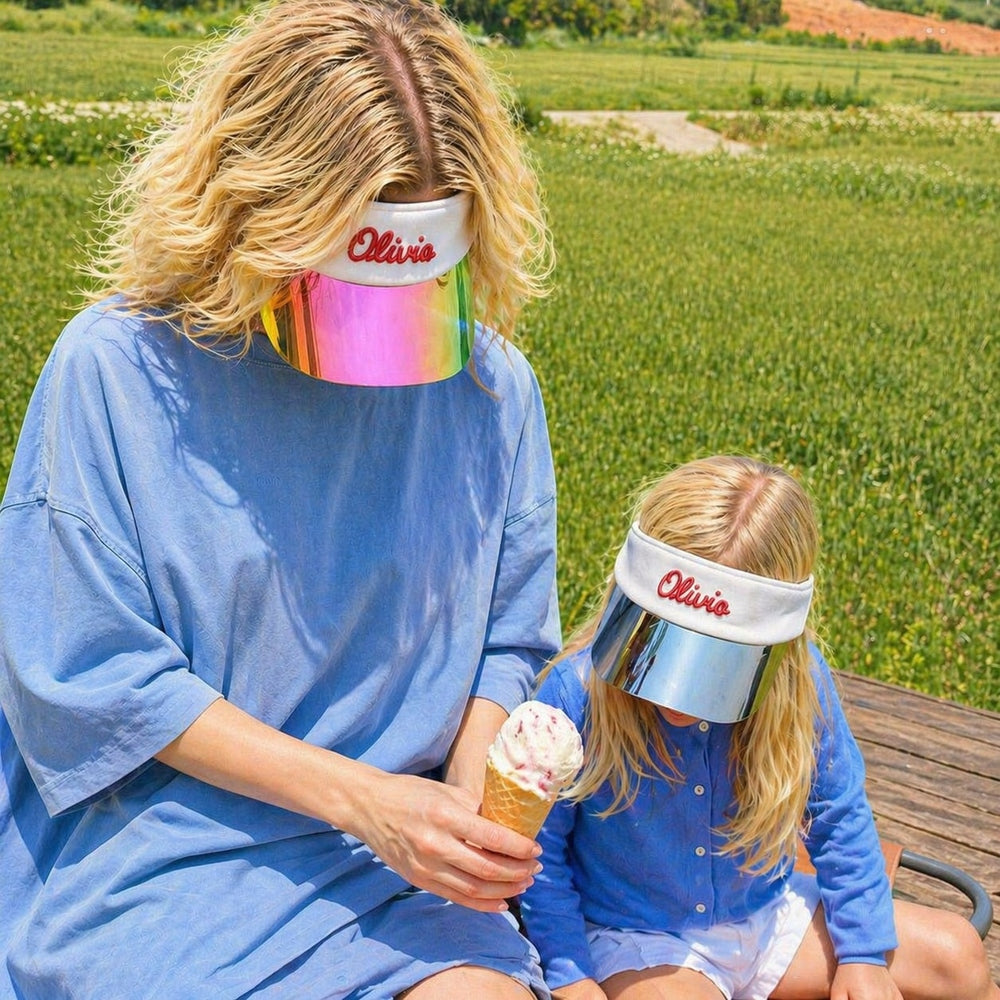 Olivio CO Olivio & Co UV Protection Sun Visor Hat with Shield - Breakfast Art, product view 7