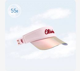 Olivio & Co UV Protection Sun Visor Hat with Shield - Breakfast Art