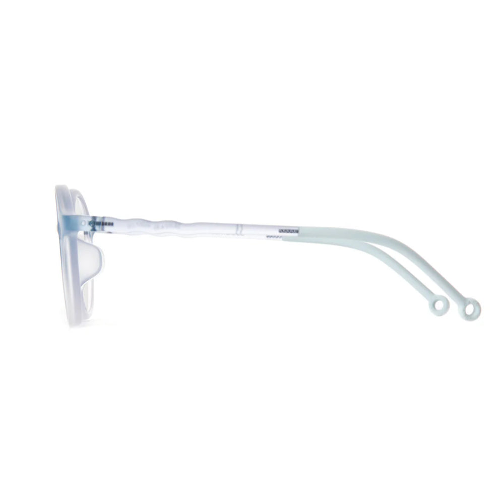 Olivio & Co Oval Screen Glasses Junior in tranquil blue with translucent temples
