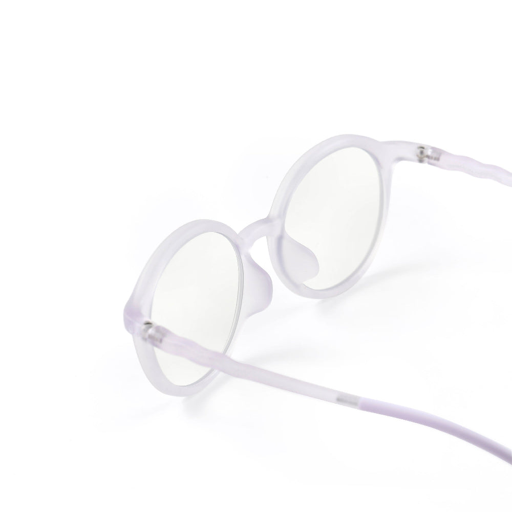 Olivio & Co oval screen glasses junior lilac frames with clear lenses