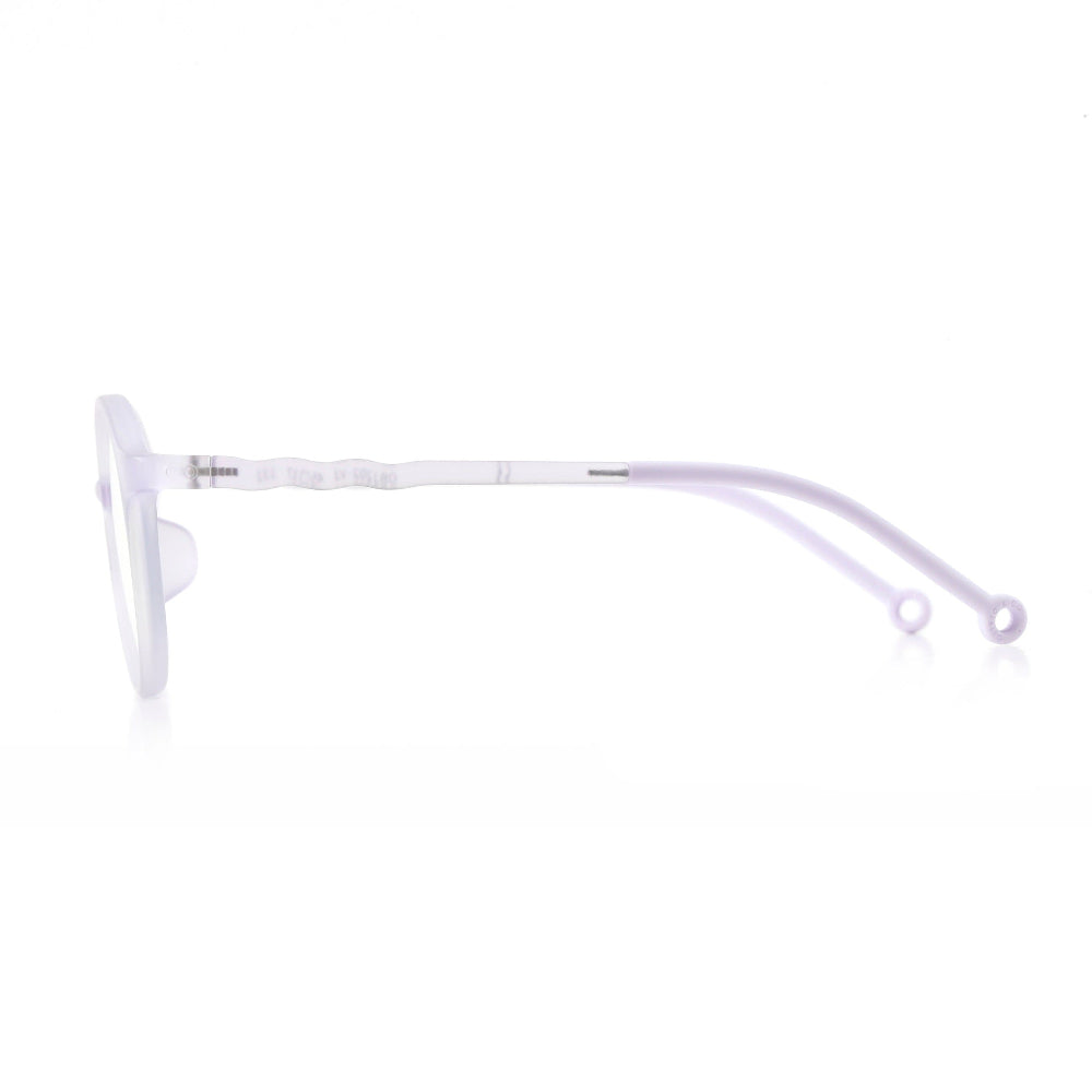 Olivio & Co Junior+ oval screen glasses, lilac frame; lightweight plastic kids eyewear