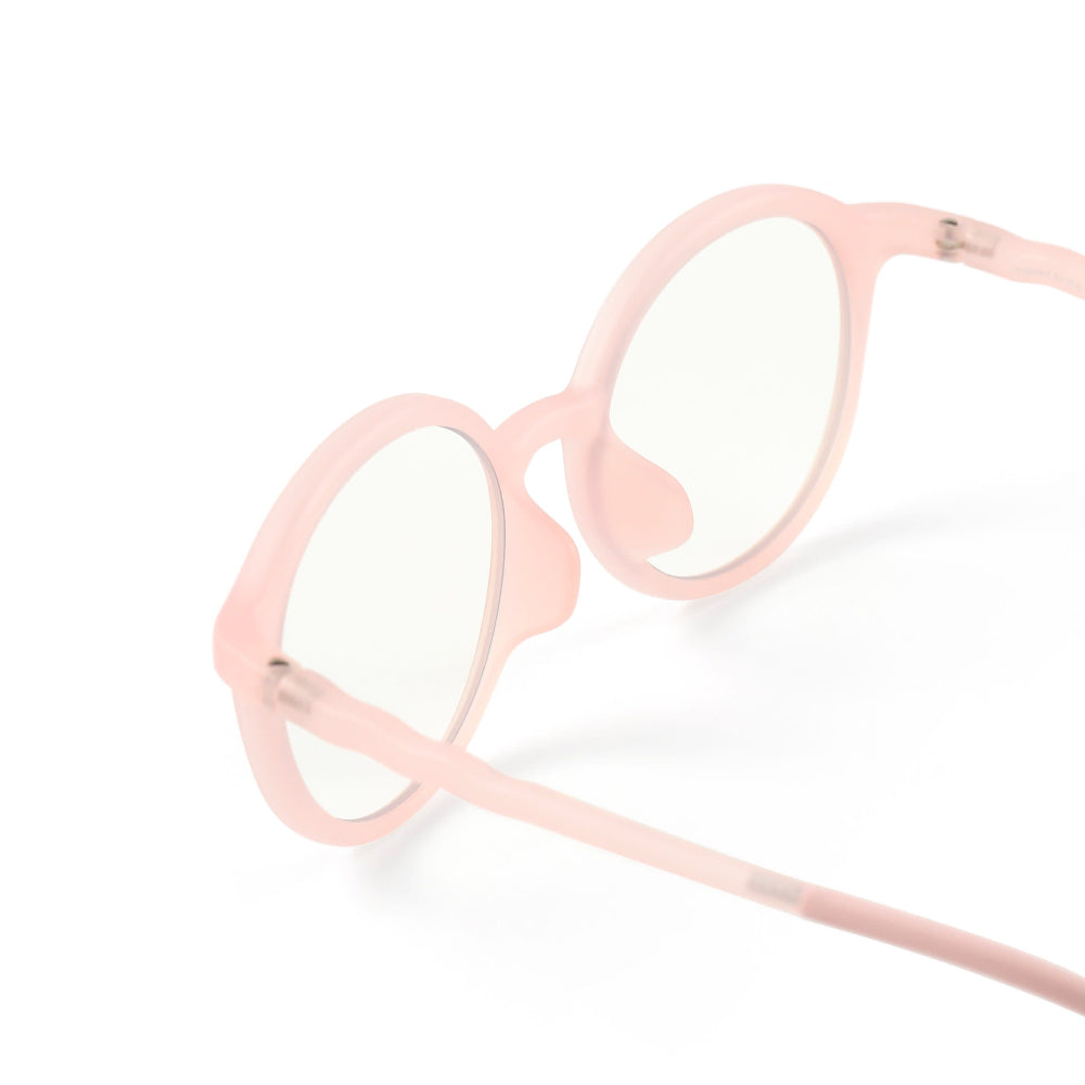 Olivio & Co junior oval screen glasses seashell pink, lightweight kid-friendly eyeglasses