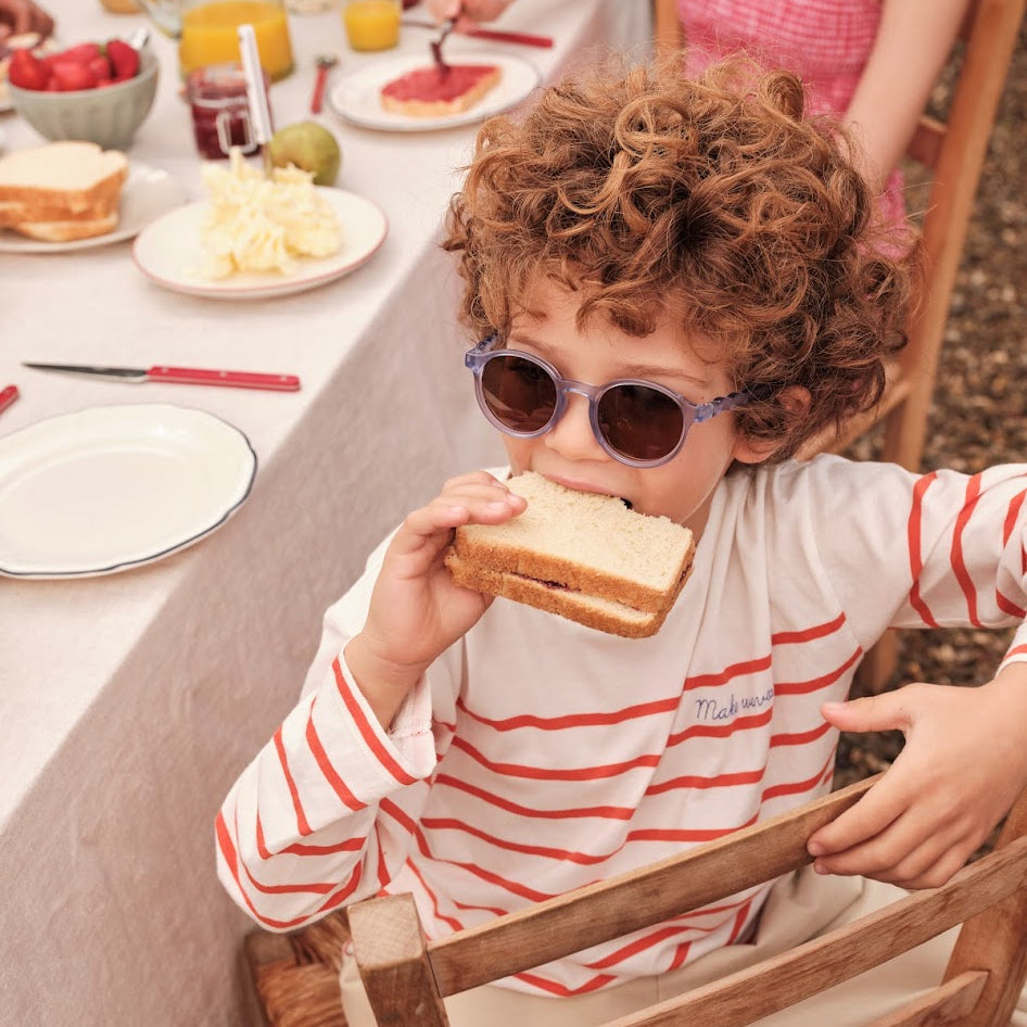 Olivio & Co Oval Sunglasses Breakfast Art Blueberry Jam