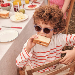 Olivio & Co Oval Sunglasses Breakfast Art Blueberry Jam