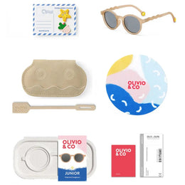 Olivio & Co Oval Sunglasses Classic Olivio Sand Beige