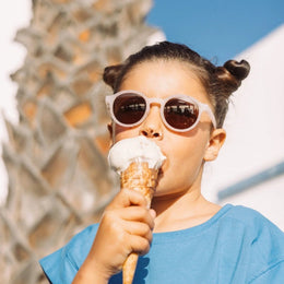 Olivio & Co Oval Sunglasses Gelato Summer Vanilla Brownie