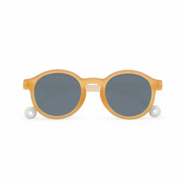 Olivio & Co Oval Sunglasses Seaside Stripes Vacation Yellow