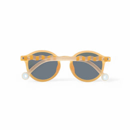 Olivio & Co Oval Sunglasses Seaside Stripes Vacation Yellow
