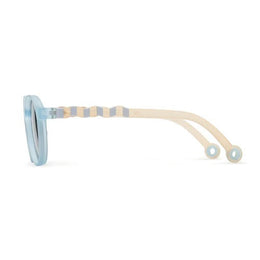 Olivio & Co Oval Sunglasses Seaside Stripes Sailing Blue