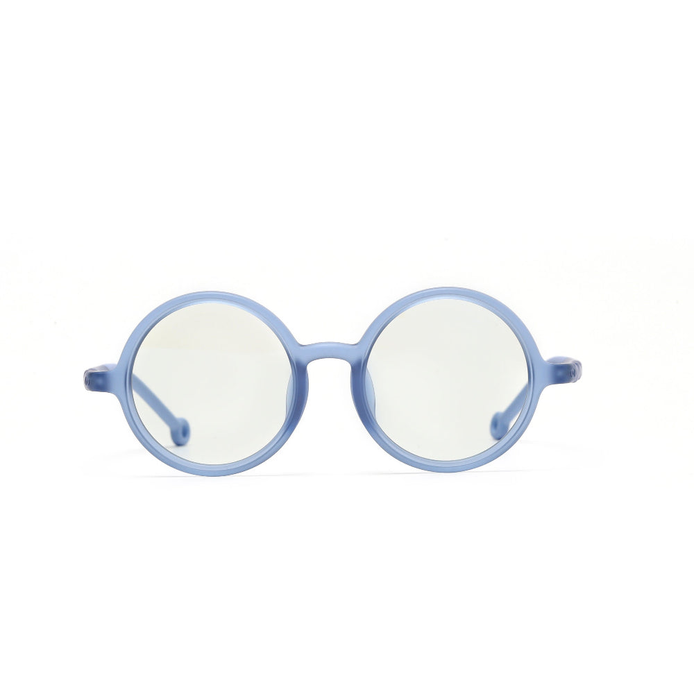 Olivio & Co round screen glasses for kids, misty blue frames