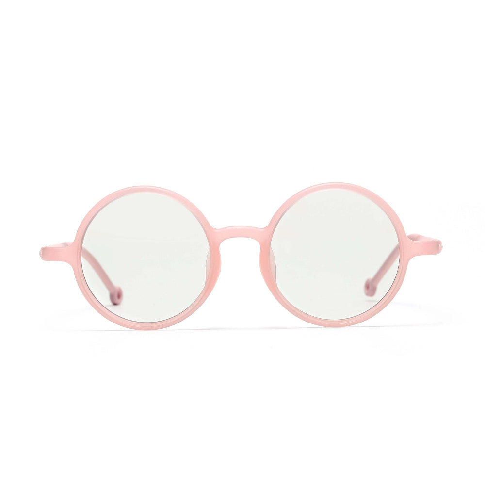 Olivio & Co round screen glasses for kids in seashell pink frame