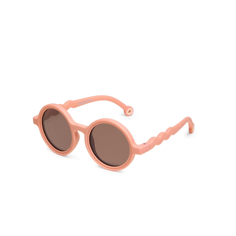 Olivio & Co Round Sunglasses Breakfast Art Fig Pink