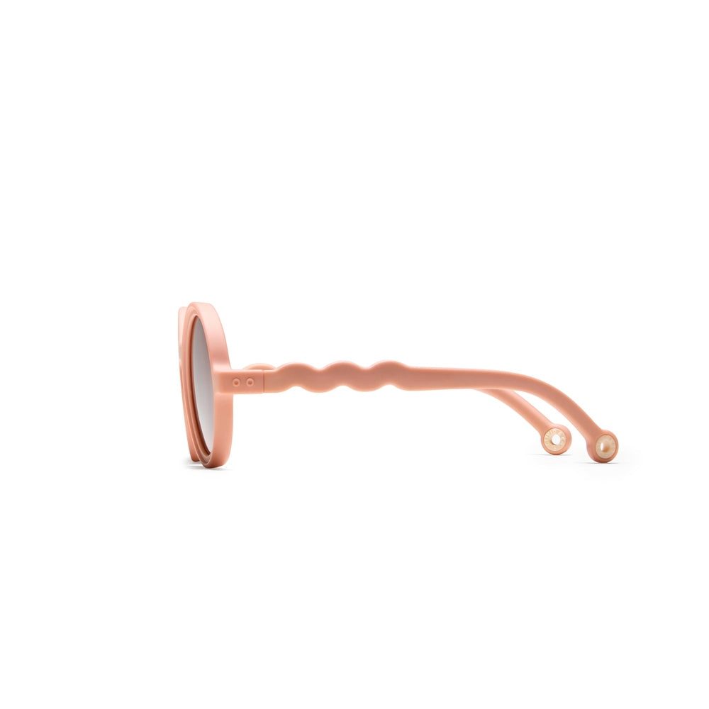 Olivio & Co Round Sunglasses Breakfast Art Fig Pink