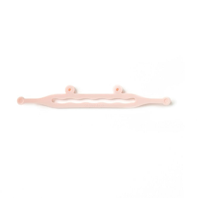 OLIVIO & CO Round Sunglasses Kids Classic shell pink, lightweight plastic frame shown laid flat.