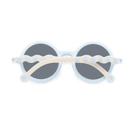 Olivio & Co Round Sunglasses Seaside Stripes Sailing Blue