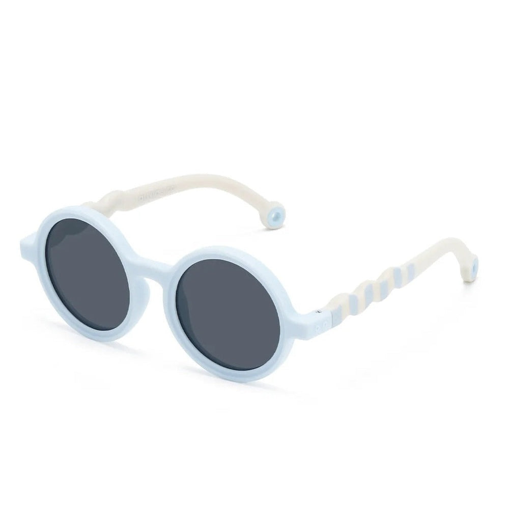 Olivio CO Olivio & Co Round Sunglasses Seaside Stripes Sailing Blue, product view 55