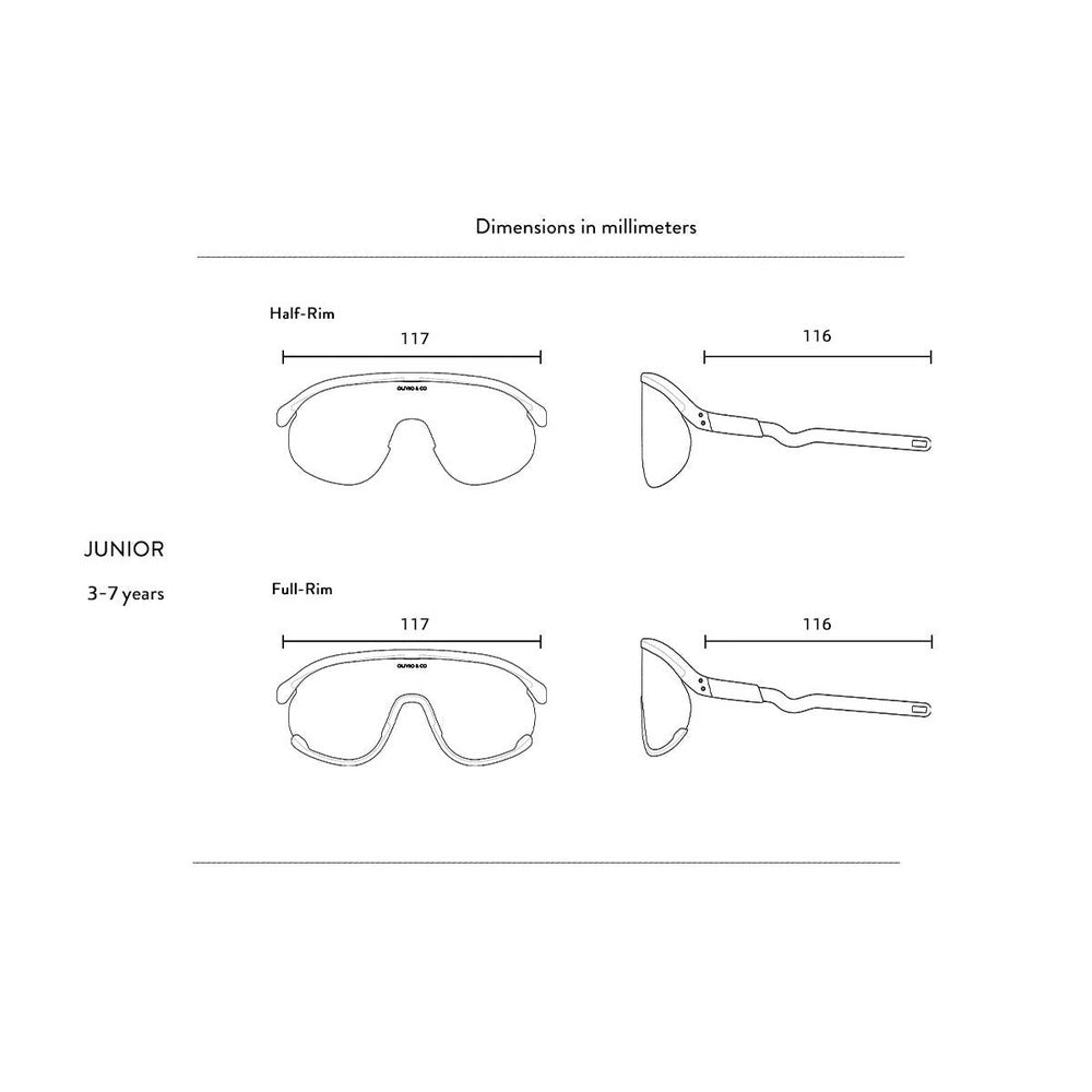 OLIVIO & CO sport sunglasses for kids junior half-rim and full-rim in flamingo pink (two styles)