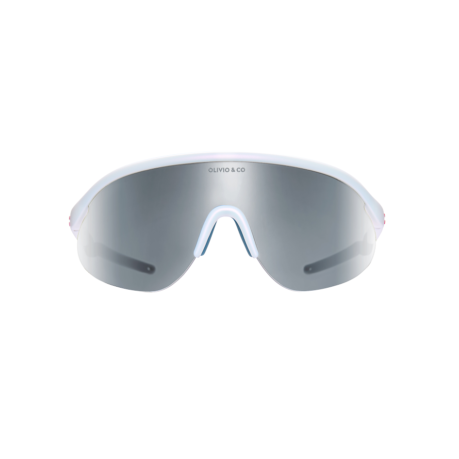 Olivio & Co Sport Sunglasses Half-Rim Ice Blue