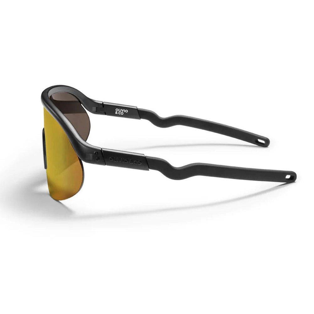 Olivio & Co Sport Junior+ half-rim sunglasses; lava grey frame with amber lenses