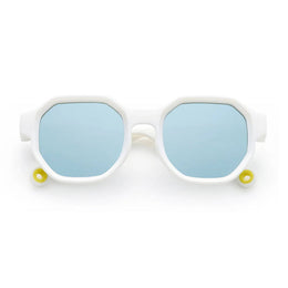 Olivio & Co Square Sunglasses Creative Edition Cloud White