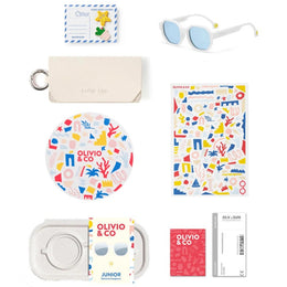 Olivio & Co Square Sunglasses Creative Edition Cloud White