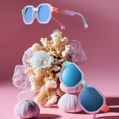 Olivio CO Olivio & Co Square Sunglasses Creative Edition D Ocean Fantasy, product view 252