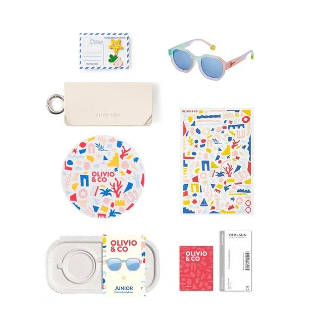 Olivio & Co Square Sunglasses Creative Edition D Ocean Fantasy