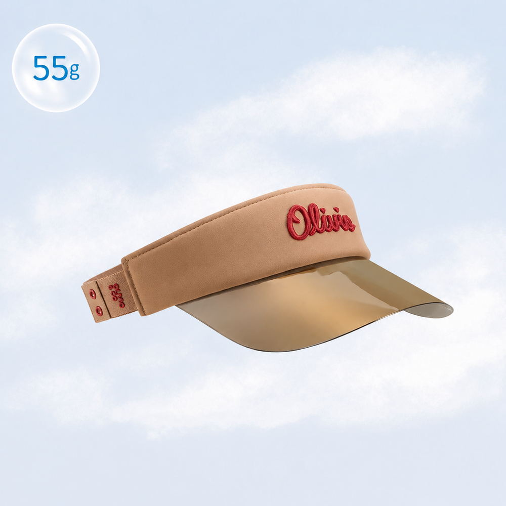 Olivio & Co UV Protection Sun Visor Hat with Shield - Breakfast Art