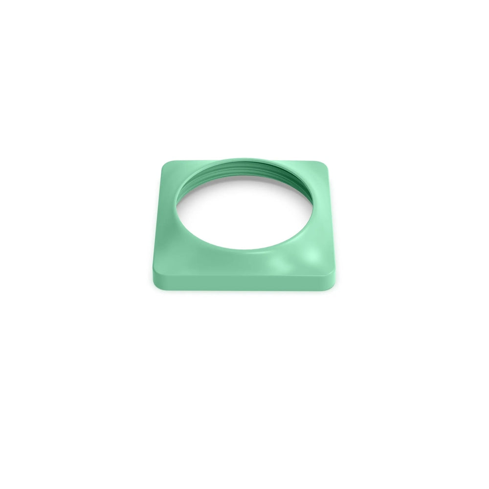 Omielife Omiebox Securing Insert Version 2 mint green square frame with circular opening used to secure meals