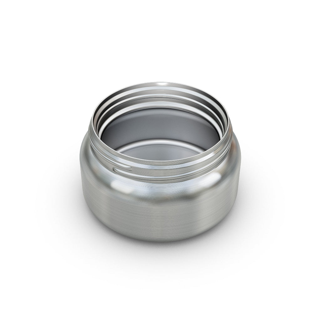 Omielife OmieBox Thermos Container Version 2, stainless steel finish for lunch box use