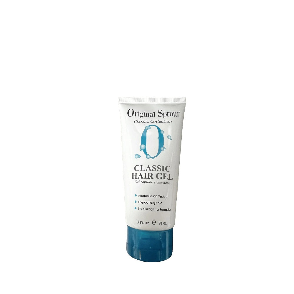 Original Sprout Classic Hair Gel 3 oz tube with blue cap, pediatrician-tested, hypoallergenic