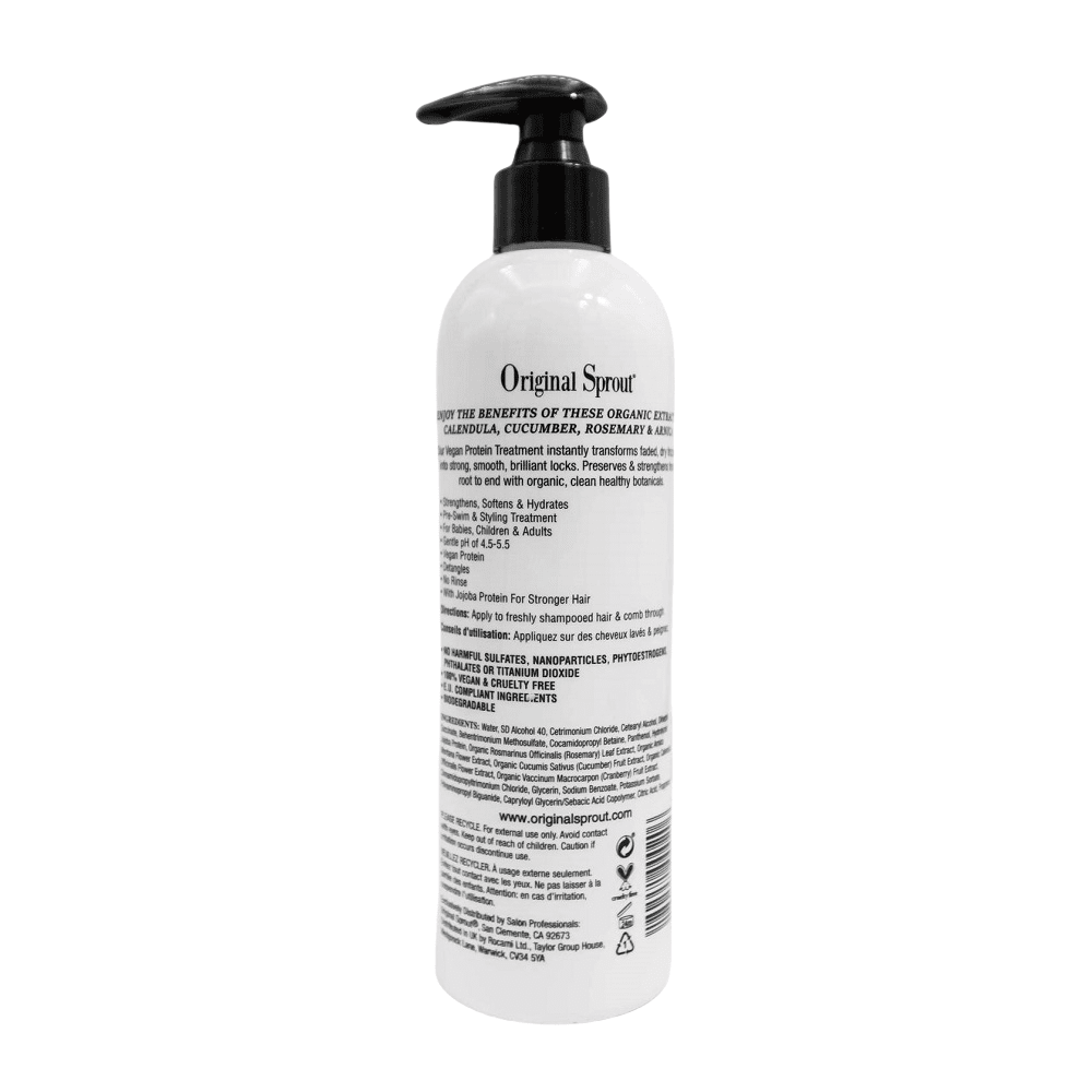 Original Sprout Leave-In Conditioner 12 oz pump bottle, shown ready to dispense for kids' hair.