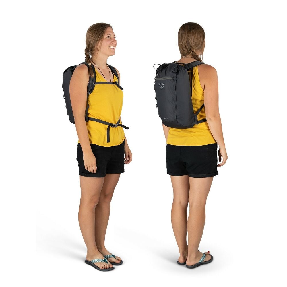 Osprey Daylite Cinch Drawstring Backpack - Black lifestyle view 2