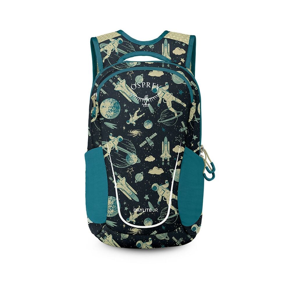 Osprey Daylite Junior Kids Backpack - Space Travel Print/Antique Blue front view