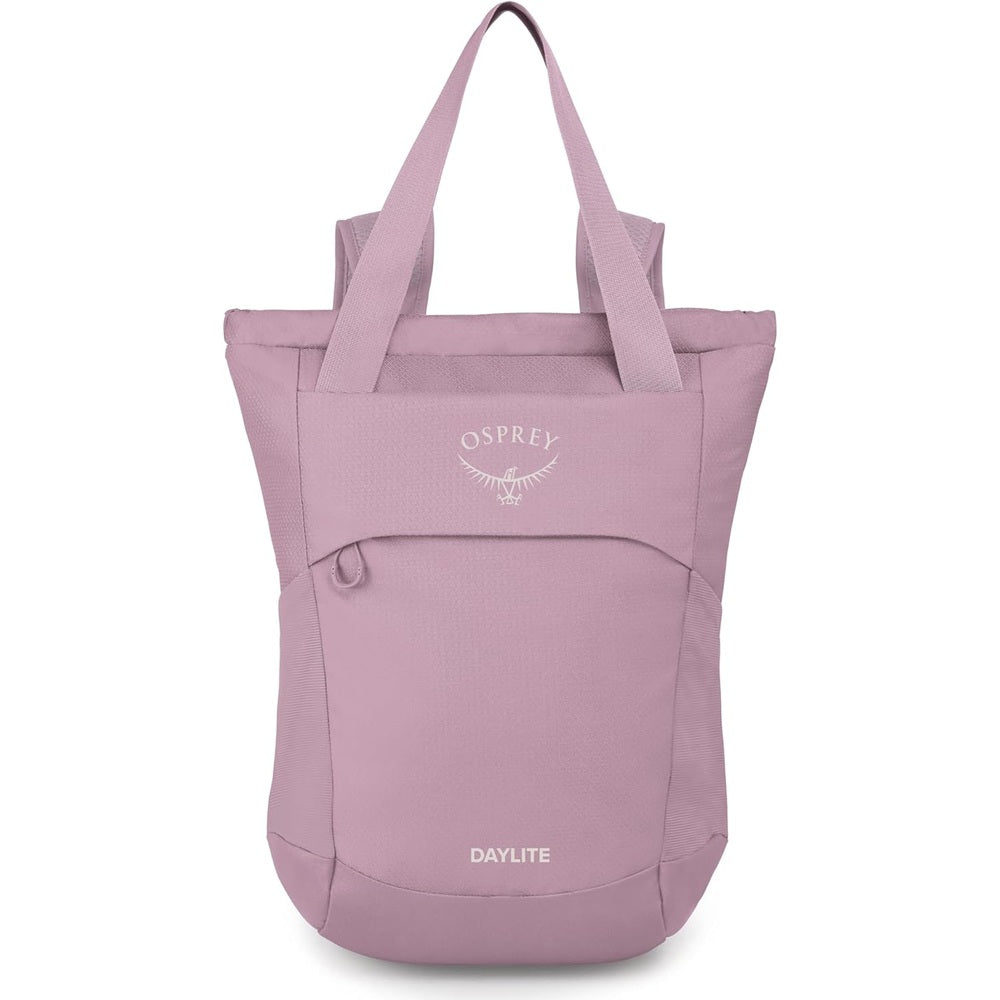 Osprey Daylite Tote Pack Convertible Backpack - Iris Pink front view