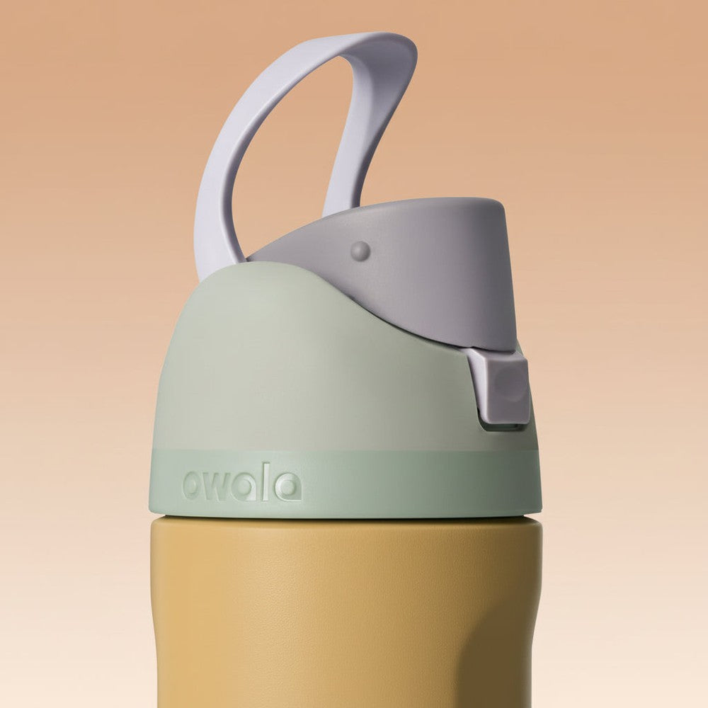 OWALA Owala FreeSip 24 oz Stainless Steel Water Bottle flip-up straw spout with curved carry loop handle img 13/57