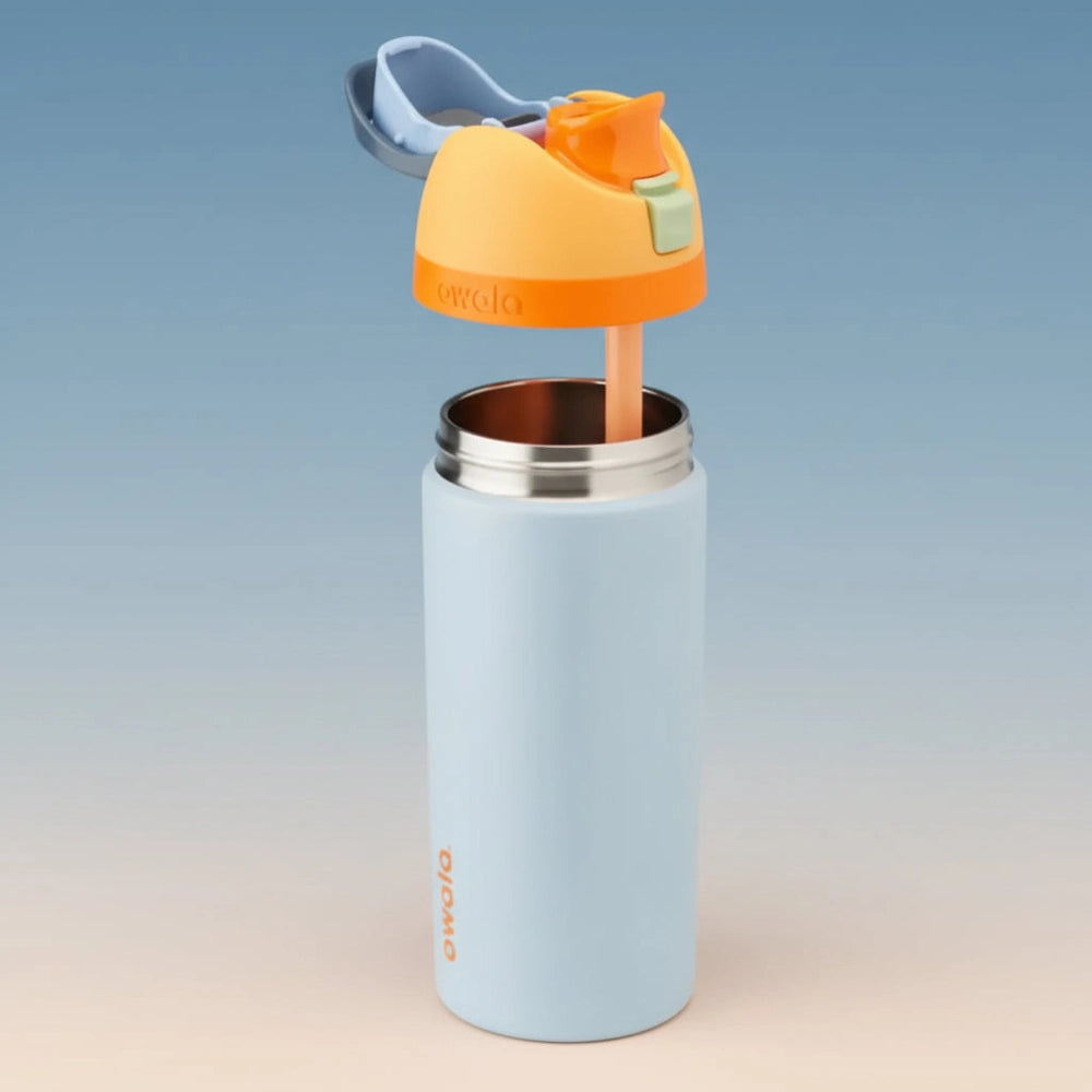 OWALA Owala Kids FreeSip 16 oz Stainless Steel Water Bottle flip-up straw spout with carry loop handle img 2/25