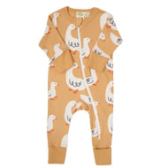 Parade Organic Signature Print 2-Way Zip Romper