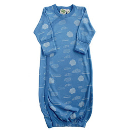 Parade Organic Signature Print Gown - White Clouds
