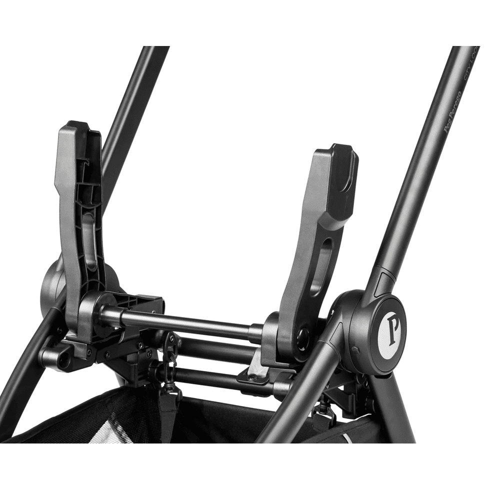 Peg Perego Foldable Car Seat Adapter NEW for City Loop attached to stroller frame with adjustable arms.
