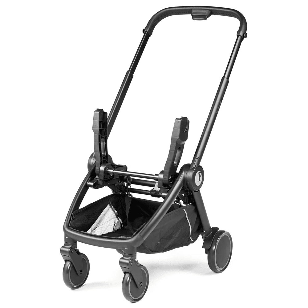 Peg Perego Foldable Car Seat Adapter NEW for City Loop, attached to a stroller frame with clamp arms.